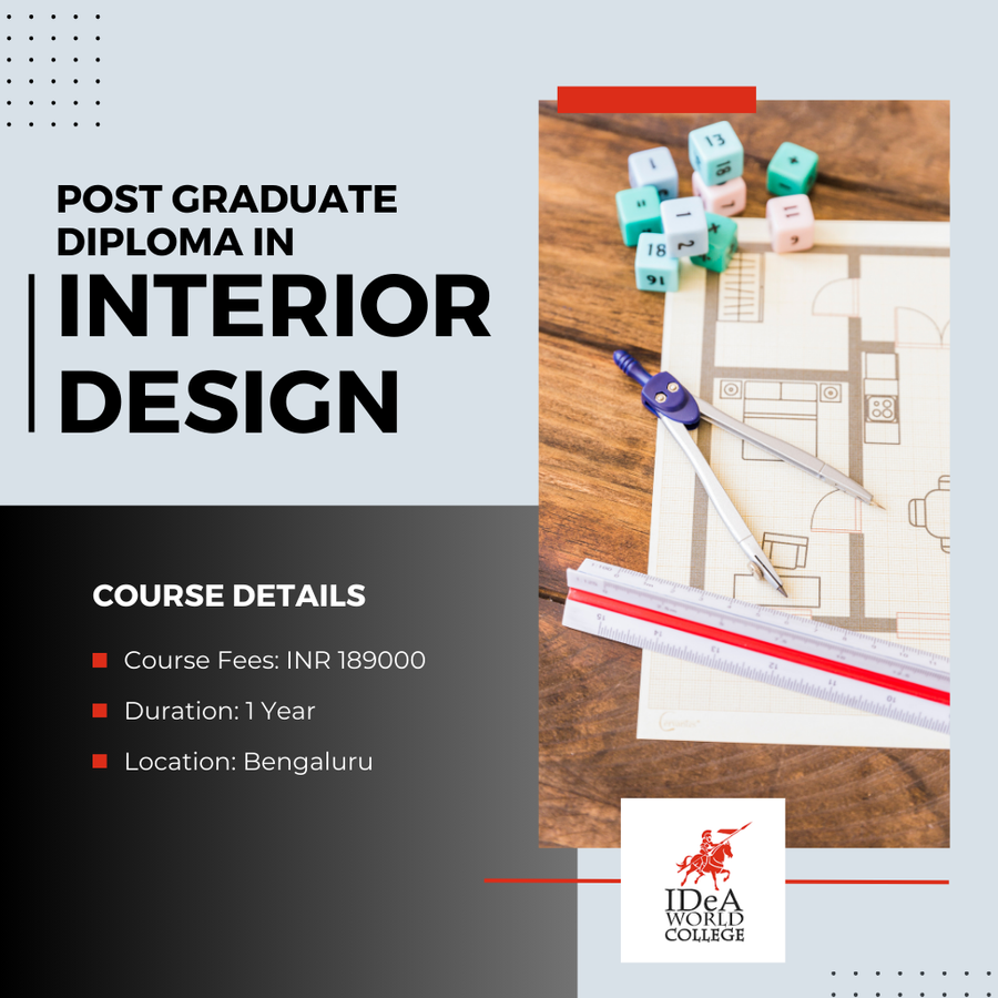 PG Diploma in Interior Design at IDeA World College, Bengaluru/Bangalore